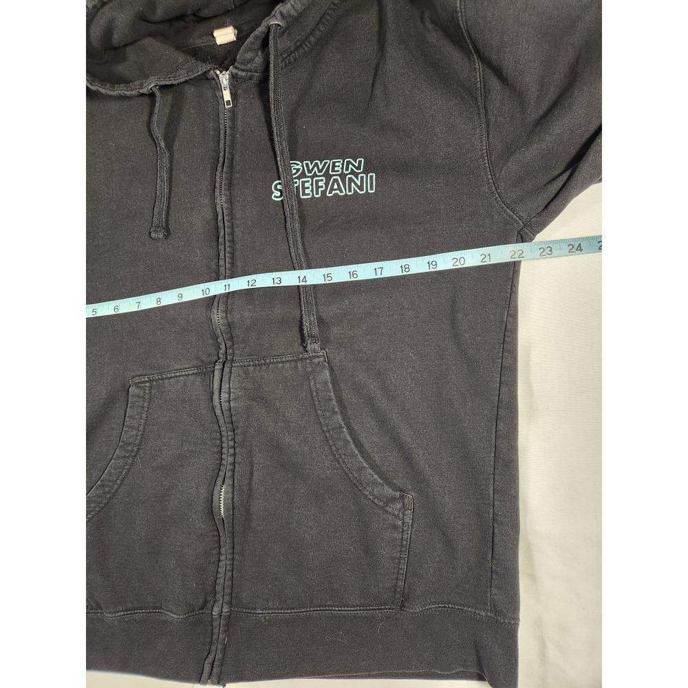 Gwen Stefani Las Vegas Just A Girl Residency Black Zip Hoodie Sweatshirt Size L - Picture 6 of 10